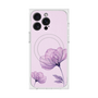 プレミアムスクエアケース with MagSafe［ Natural Flower - Purple ］