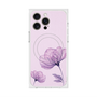 プレミアムスクエアケース with MagSafe［ Natural Flower - Purple ］