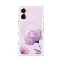 プレミアムスクエアケース with MagSafe［ Natural Flower - Purple ］