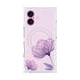 プレミアムスクエアケース with MagSafe［ Natural Flower - Purple ］