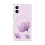 プレミアムスクエアケース with MagSafe［ Natural Flower - Purple ］