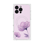 プレミアムスクエアケース with MagSafe［ Natural Flower - Purple ］