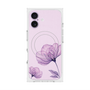 プレミアムスクエアケース with MagSafe［ Natural Flower - Purple ］