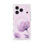 プレミアムスクエアケース with MagSafe［ Natural Flower - Purple ］