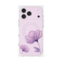 プレミアムスクエアケース with MagSafe［ Natural Flower - Purple ］