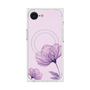 プレミアムスクエアケース with MagSafe［ Natural Flower - Purple ］