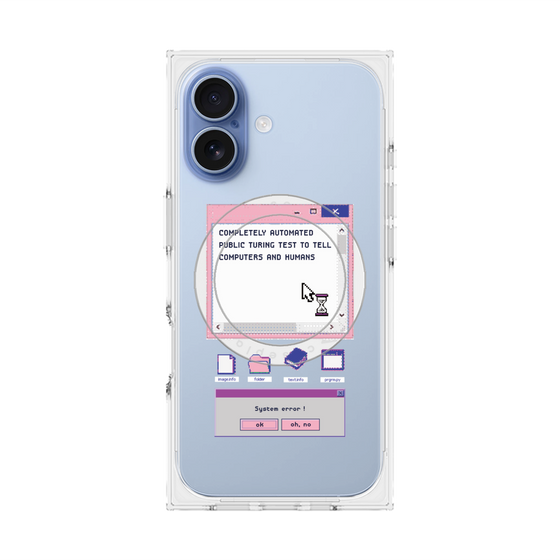 プレミアムスクエアケース with MagSafe［ System error! ］