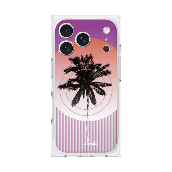 プレミアムスクエアケース with MagSafe［ Palm Tree ］
