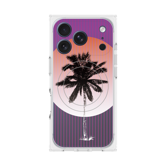 プレミアムスクエアケース with MagSafe［ Palm Tree ］