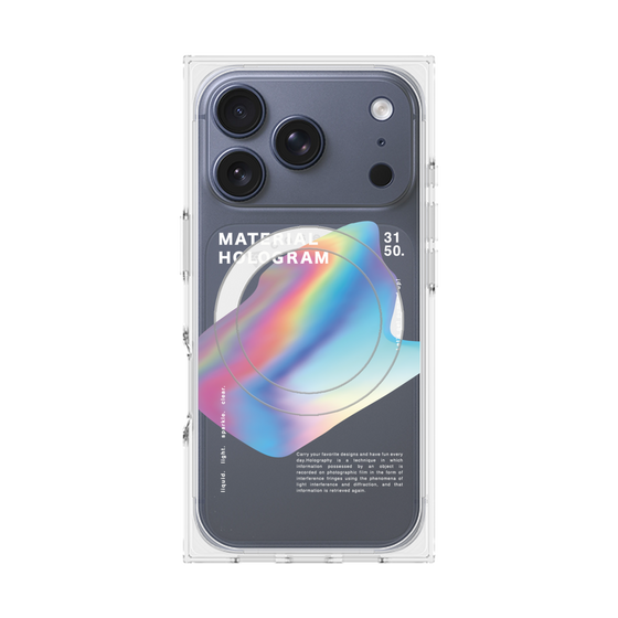 プレミアムスクエアケース with MagSafe［ Liquid Blue ］