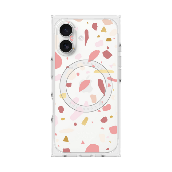 プレミアムスクエアケース with MagSafe［ Pink pieces ］