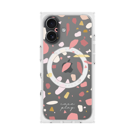 プレミアムスクエアケース with MagSafe［ Pink pieces ］