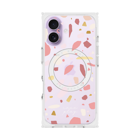 プレミアムスクエアケース with MagSafe［ Pink pieces ］