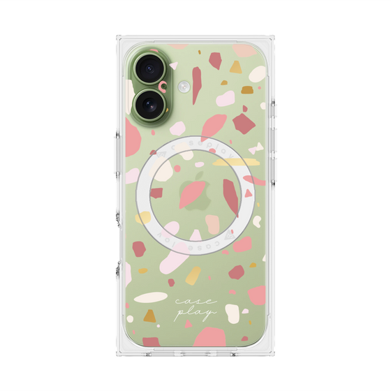 プレミアムスクエアケース with MagSafe［ Pink pieces ］