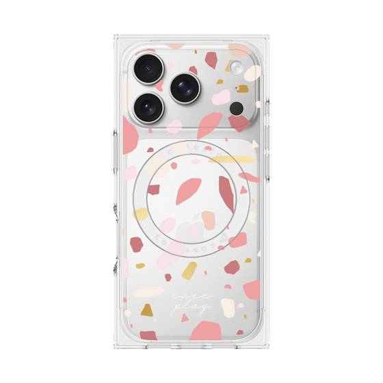 プレミアムスクエアケース with MagSafe［ Pink pieces ］