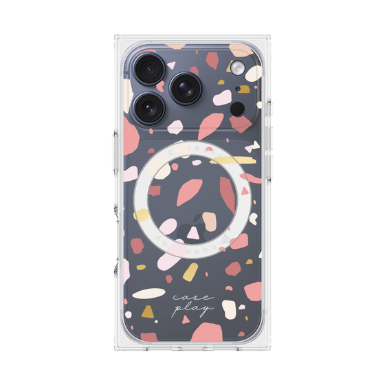 プレミアムスクエアケース with MagSafe［ Pink pieces ］