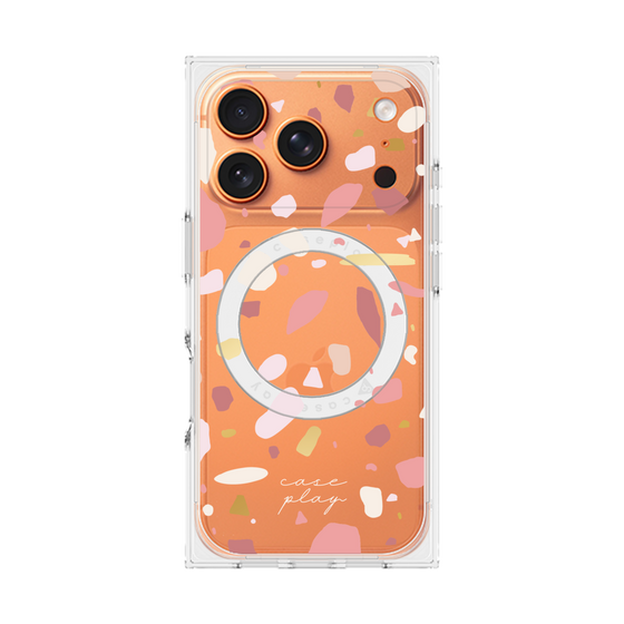 プレミアムスクエアケース with MagSafe［ Pink pieces ］