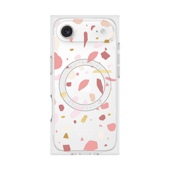 プレミアムスクエアケース with MagSafe［ Pink pieces ］