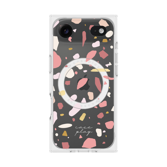 プレミアムスクエアケース with MagSafe［ Pink pieces ］