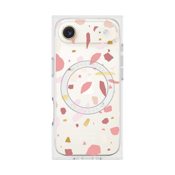 プレミアムスクエアケース with MagSafe［ Pink pieces ］