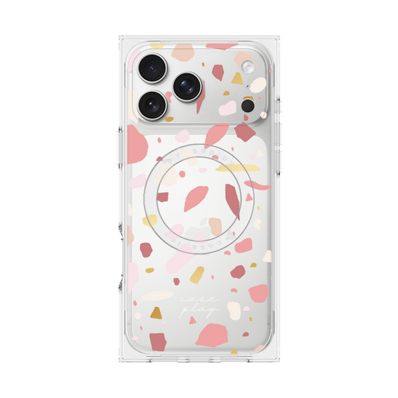 プレミアムスクエアケース with MagSafe［ Pink pieces ］