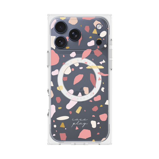 プレミアムスクエアケース with MagSafe［ Pink pieces ］