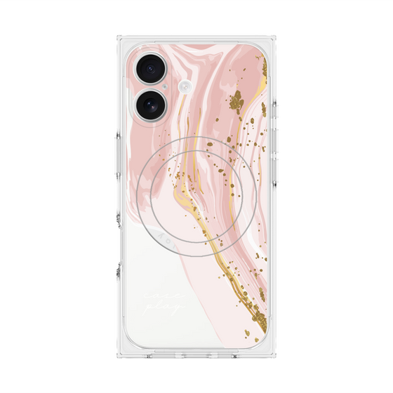プレミアムスクエアケース with MagSafe［ Melting pink ］