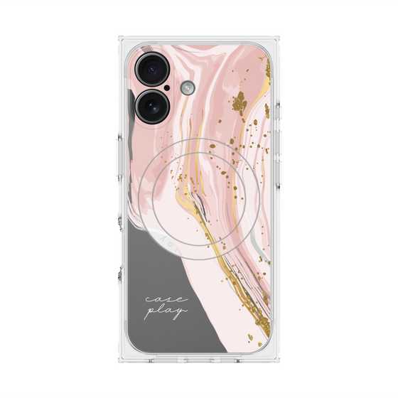 プレミアムスクエアケース with MagSafe［ Melting pink ］