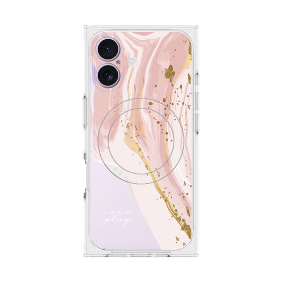 プレミアムスクエアケース with MagSafe［ Melting pink ］