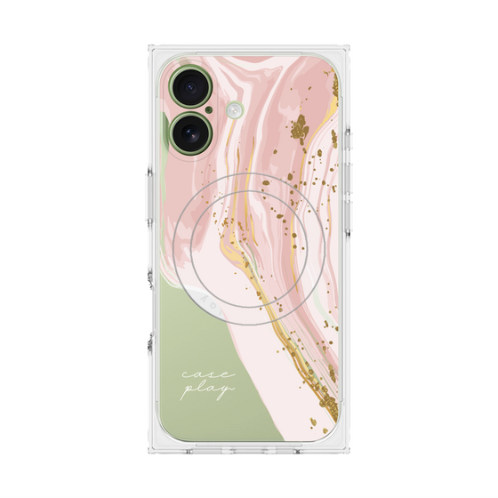 プレミアムスクエアケース with MagSafe［ Melting pink ］