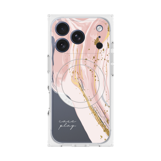 プレミアムスクエアケース with MagSafe［ Melting pink ］
