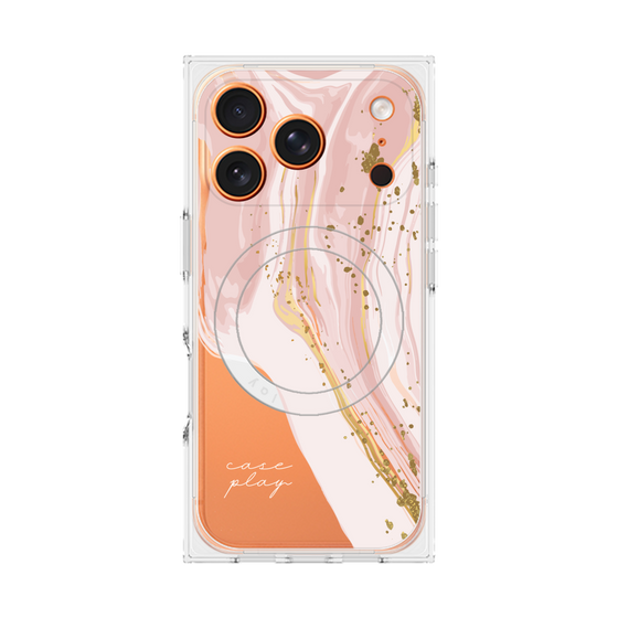 プレミアムスクエアケース with MagSafe［ Melting pink ］
