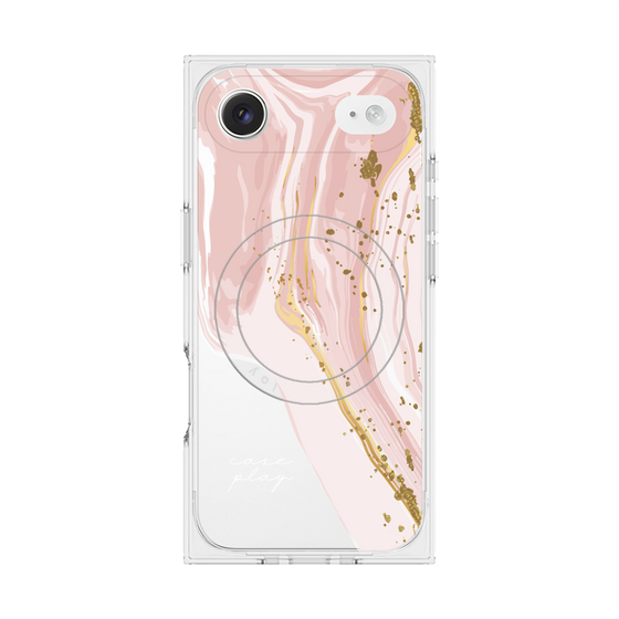プレミアムスクエアケース with MagSafe［ Melting pink ］