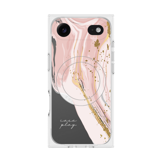 プレミアムスクエアケース with MagSafe［ Melting pink ］