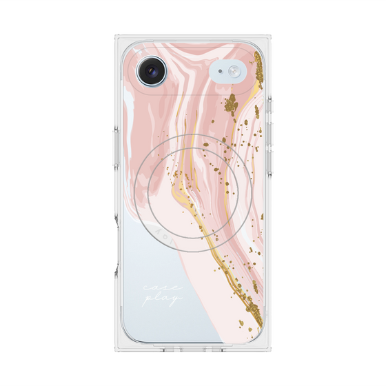 プレミアムスクエアケース with MagSafe［ Melting pink ］