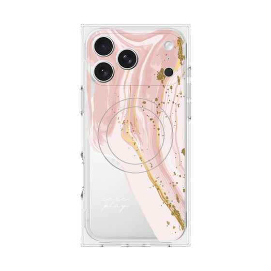 プレミアムスクエアケース with MagSafe［ Melting pink ］