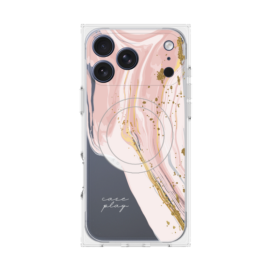 プレミアムスクエアケース with MagSafe［ Melting pink ］