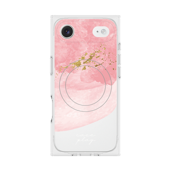 プレミアムスクエアケース with MagSafe［ pink layered ］