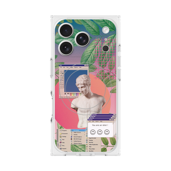 プレミアムスクエアケース with MagSafe［ vapor wave ］