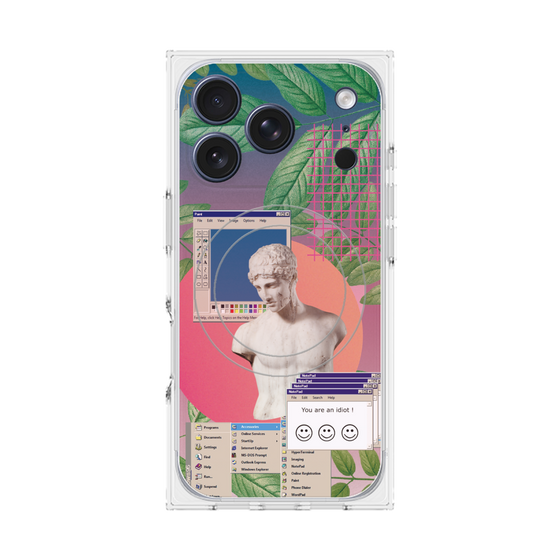 プレミアムスクエアケース with MagSafe［ vapor wave ］