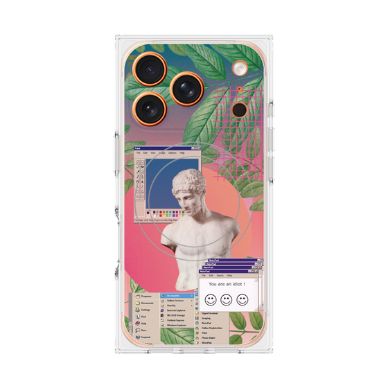 プレミアムスクエアケース with MagSafe［ vapor wave ］