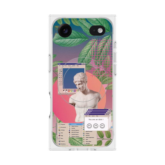 プレミアムスクエアケース with MagSafe［ vapor wave ］