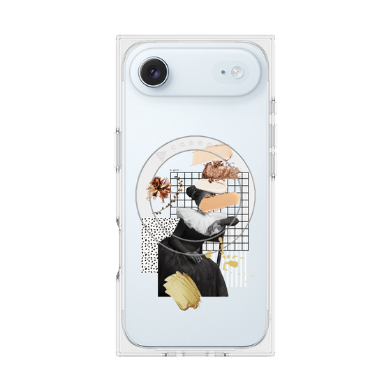 プレミアムスクエアケース with MagSafe［ Artistic Fall in Beige ］
