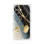 プレミアムスクエアケース with MagSafe［ Marble Nuance Painting Black ］