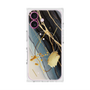 プレミアムスクエアケース with MagSafe［ Marble Nuance Painting Black ］