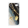 プレミアムスクエアケース with MagSafe［ Marble Nuance Painting Black ］