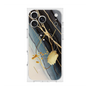 プレミアムスクエアケース with MagSafe［ Marble Nuance Painting Black ］