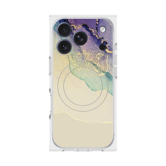 プレミアムスクエアケース with MagSafe［ Marble Purple ］