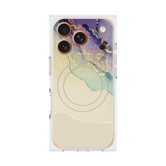 プレミアムスクエアケース with MagSafe［ Marble Purple ］