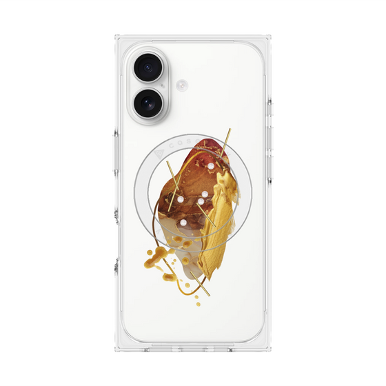 プレミアムスクエアケース with MagSafe［ Nuance Painting Brown ］